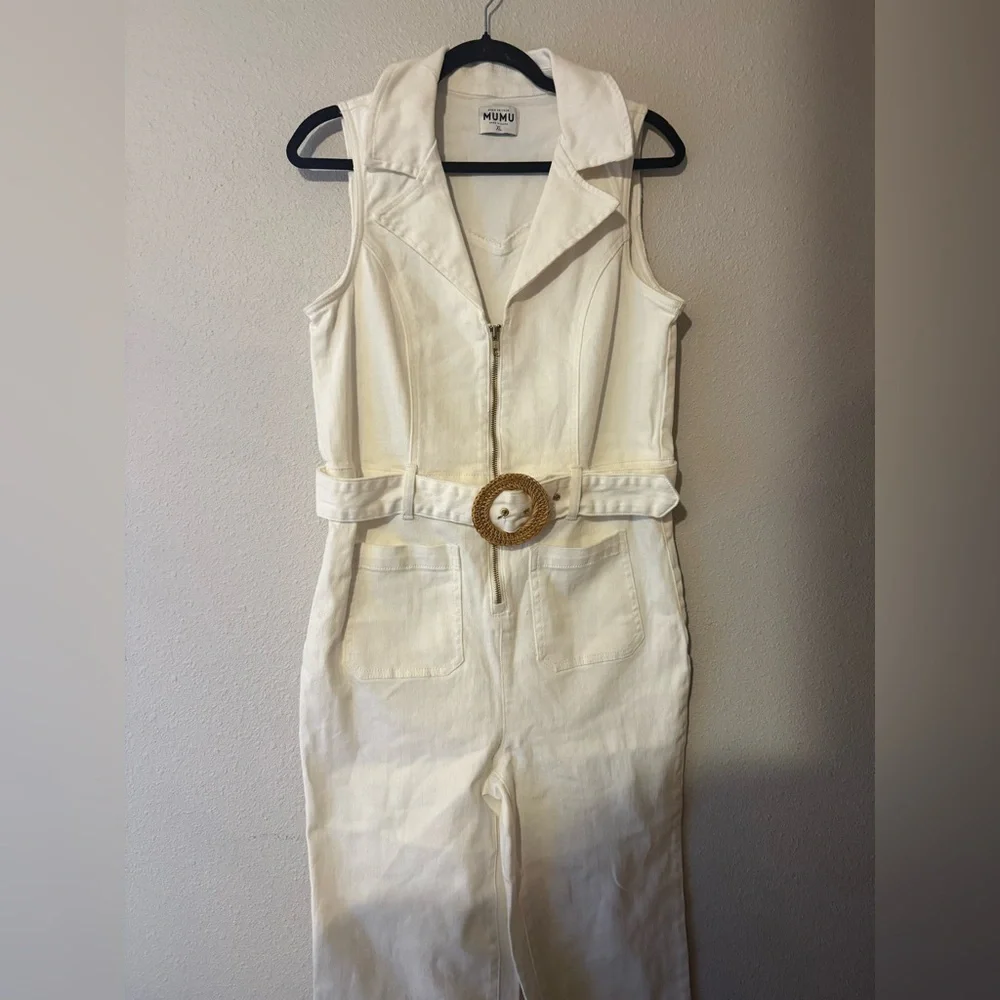 SHOW ME YOUR MUMU JACKSONVILLE CROPPED JUMPSUIT NWOT XL - Picture 5 of 9